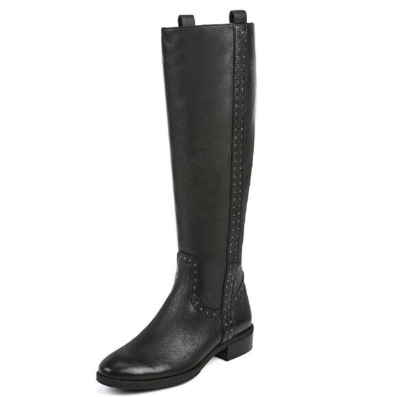 Sam Edelman Prina Black Leather Riding Boots Women’s Size 7.5 - Picture 2 of 15